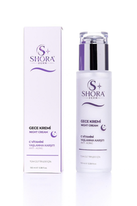 Shora Derm Gece Kremi C Vitamini Yaşlanma Karşıtı