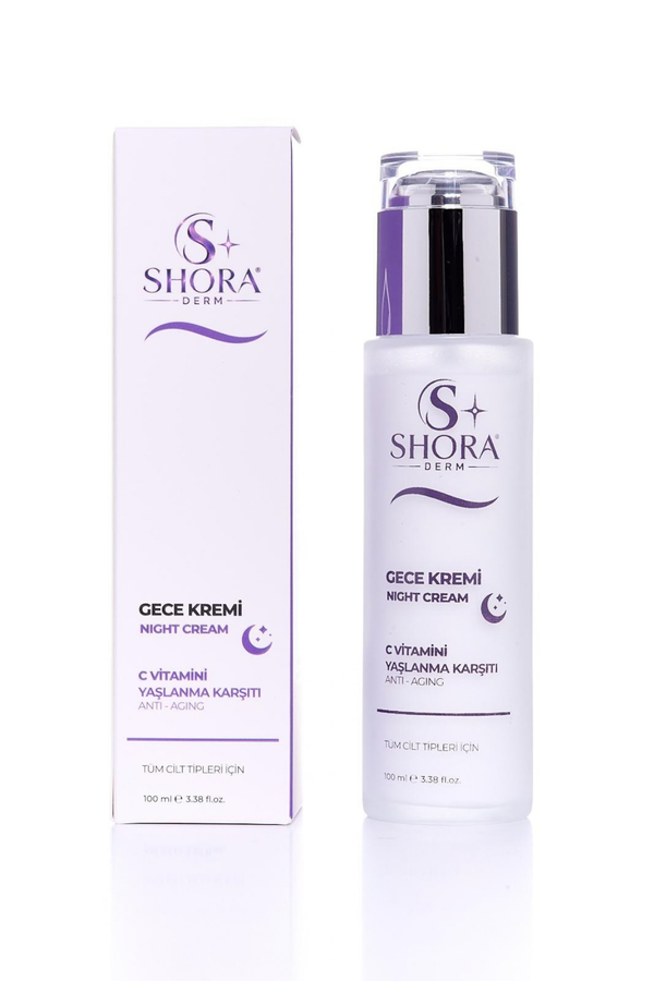 Shora Derm Gece Kremi C Vitamini Yaşlanma Karşıtı