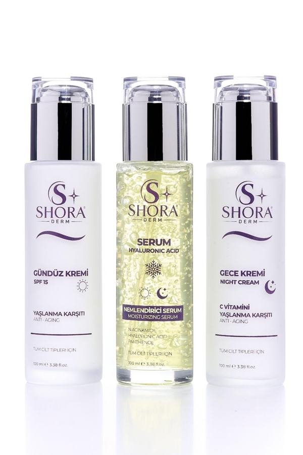 Shora Derm 3’lü Yoğun Bakım Seti (100ml)