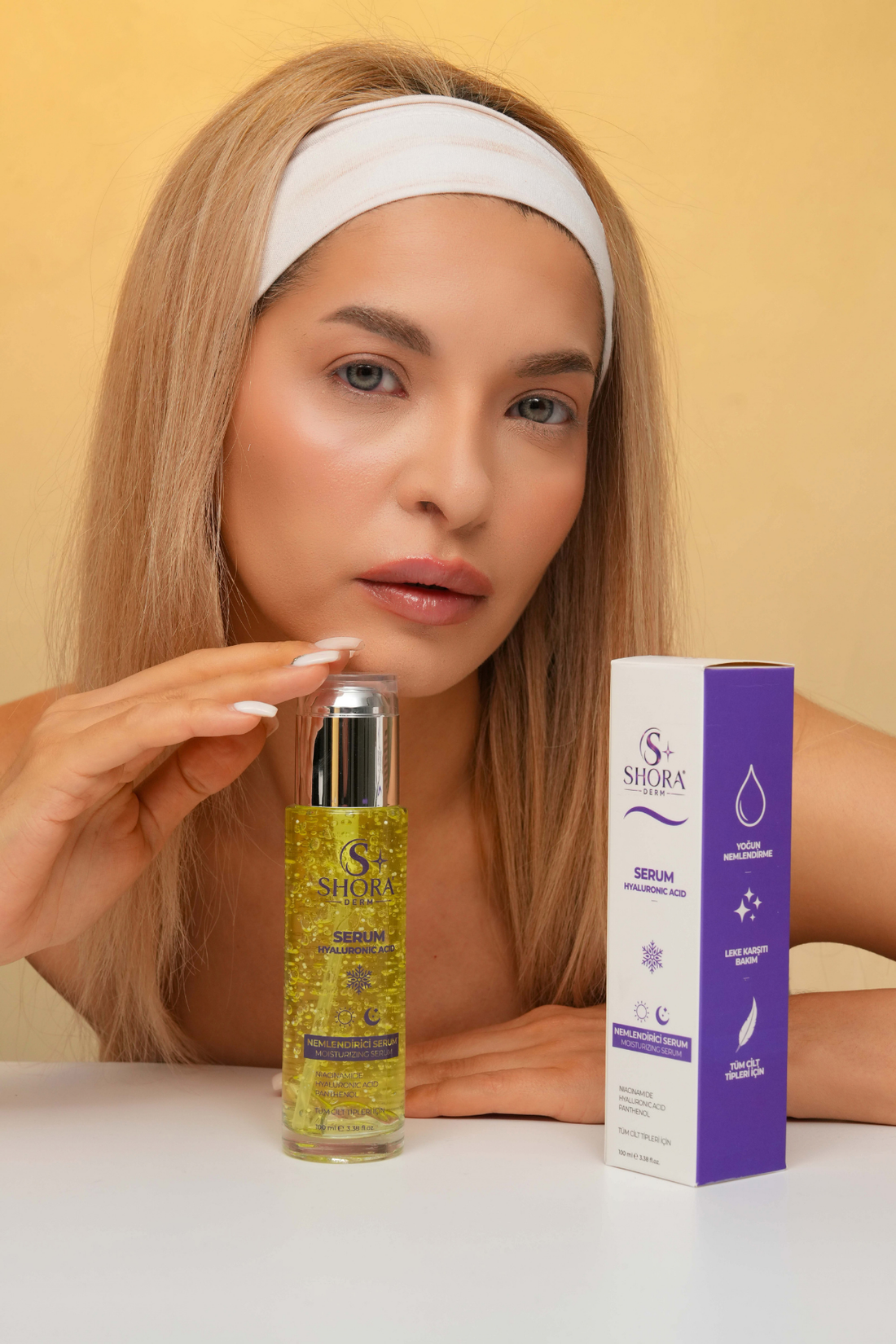 Shora Derm Nemlendirici Serum — Hyaluronik Asit & Niacinamide